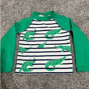 Baby Boden alligator swim rash guard